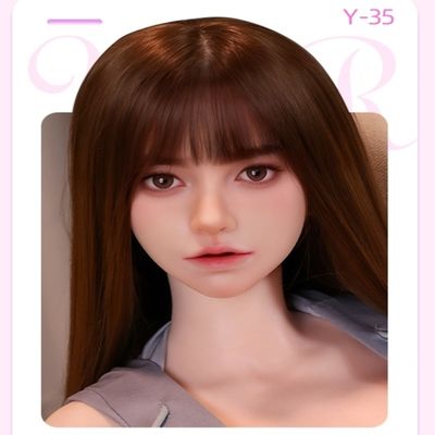 ألعاب جنسية مقاومة للماء رأس للاستمناء مع وجه آسيوي، رأس السيليكون للاستمناء